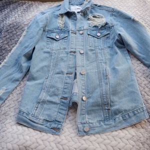 Fashion Nova Distressed Jean Jacket